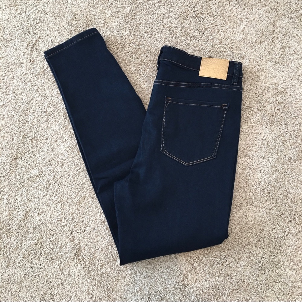 Anne Klein Blue Hhigh Rise Skinny Jeans  Size 10